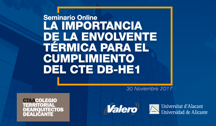 Seminario Online desde Valero para el Colegio Territorial de Arquitectos de Alicante